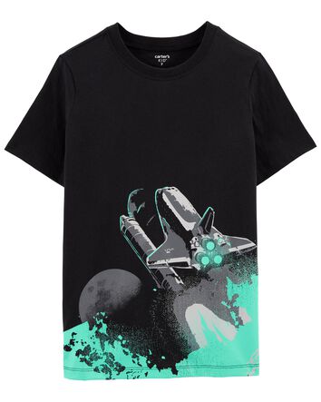 New Carter/'s Boys Top Here Comes The Fun Graphic Tee 9m 18m 5T Navy Blue Top